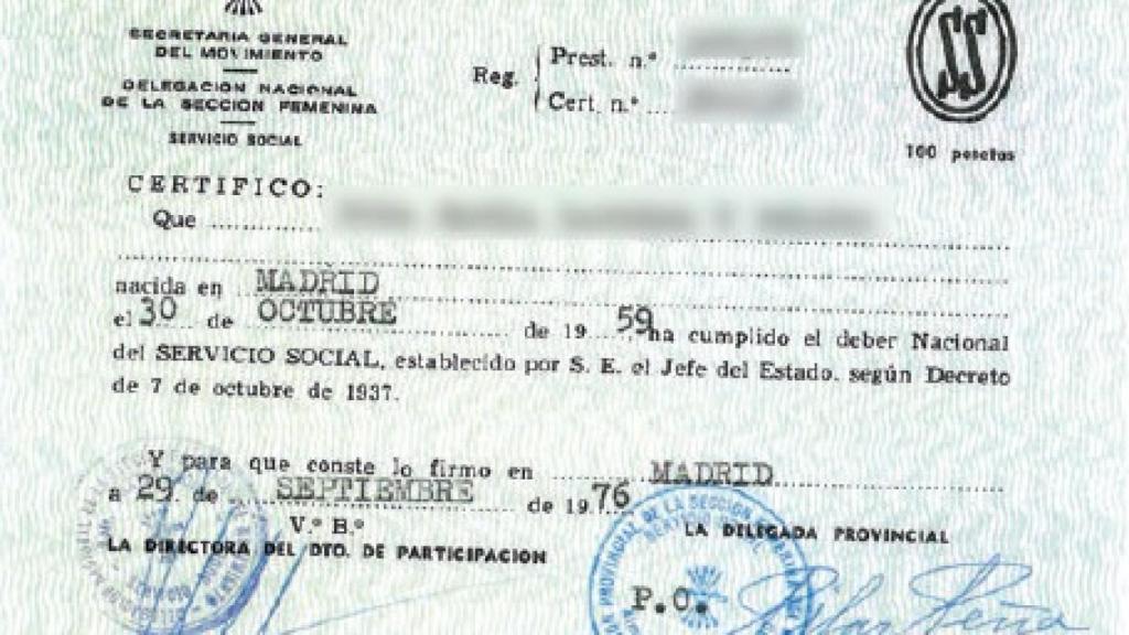 Extracto de una cartilla de ajuste de los trabajos.