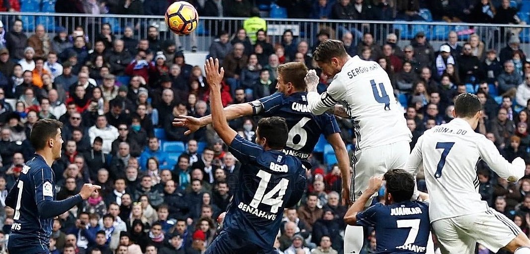 Gol de Sergio Ramos frente el Málaga (realmadrid.com)