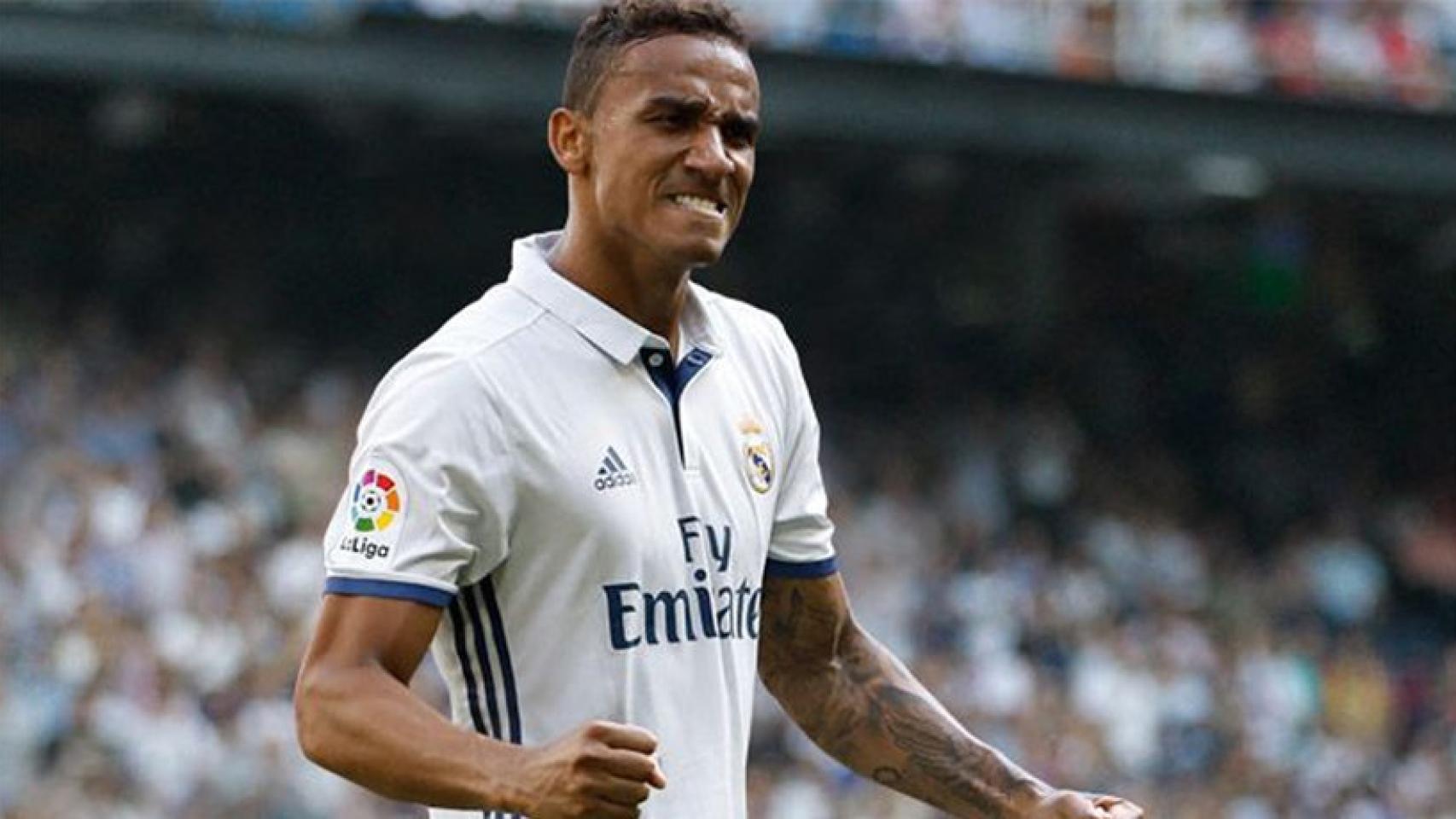 Danilo, en un partido del Real Madrid