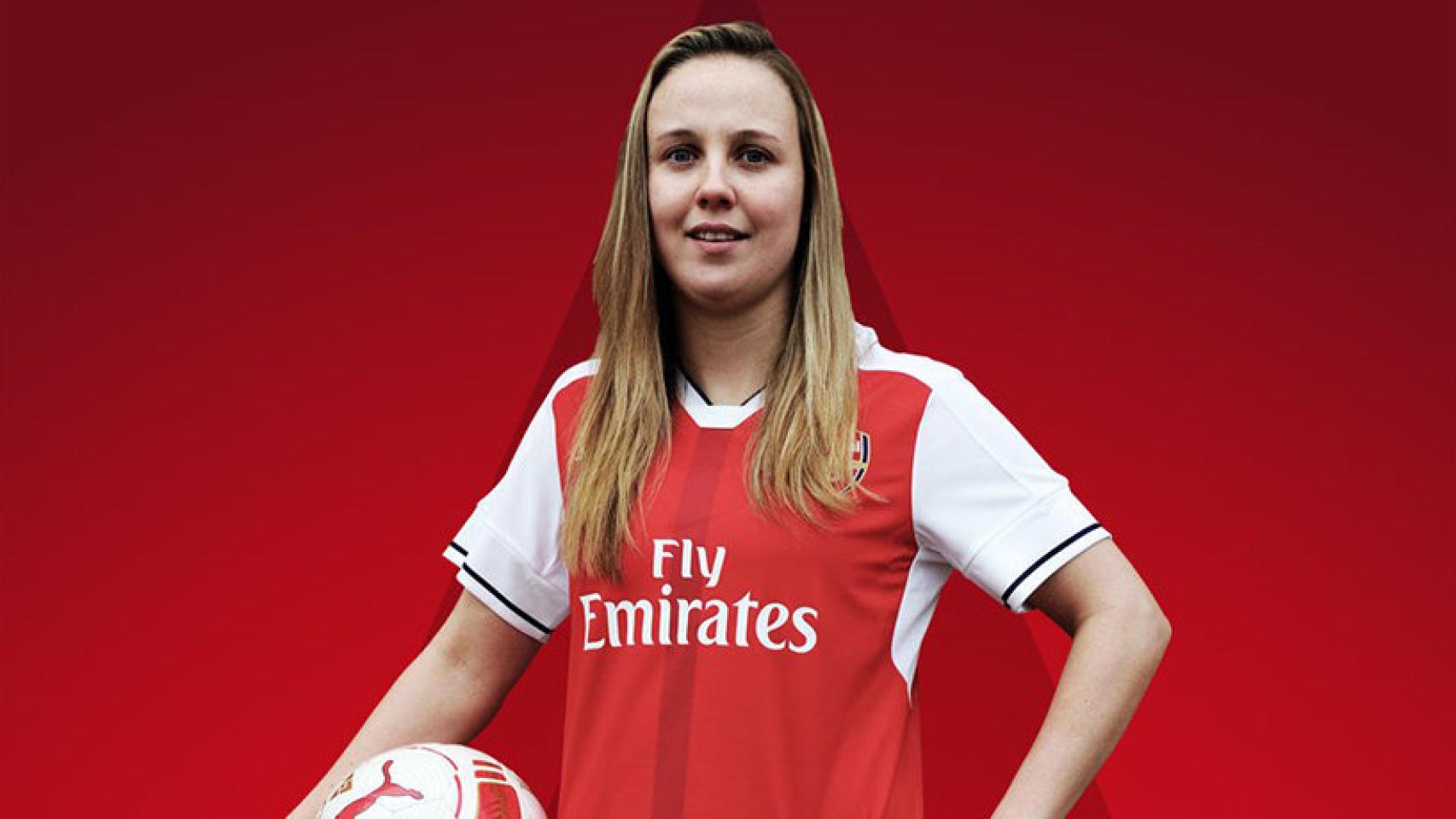 Beth Mead ficha por el Arsenal Ladies. Foto: Twitter: (@ArsenalLadies)