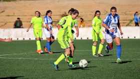 Bea Parra en el partido contra el Sporting Club de Huelva. Foto: realbetisbalompie.es