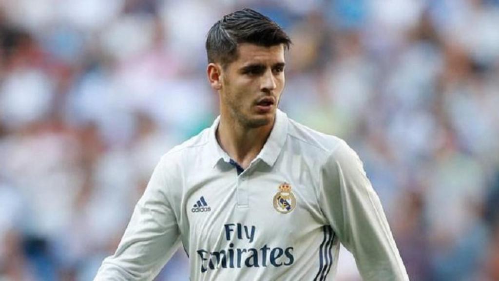 Álvaro Morata durante un encuentro del Real Madrid