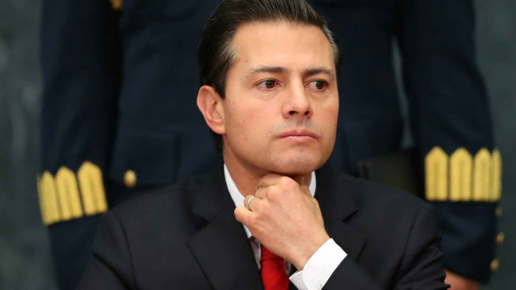 Peña Nieto durante un discurso esta semana en la residencia oficial de Los Pinos