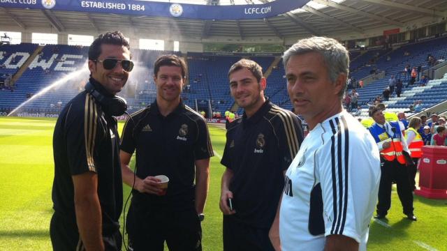 La foto que Arbeloa puso para felicitar a Mourinho.