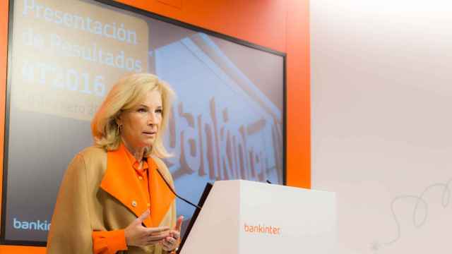 María Dolores Dancausa, consejera delegada de Bankinter, presenta los resultados de 2016.