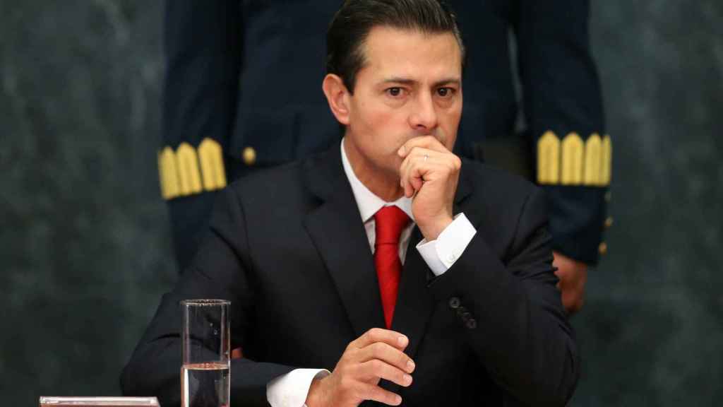Peña Nieto, la semana pasada durante un discurso desde su residencia oficial