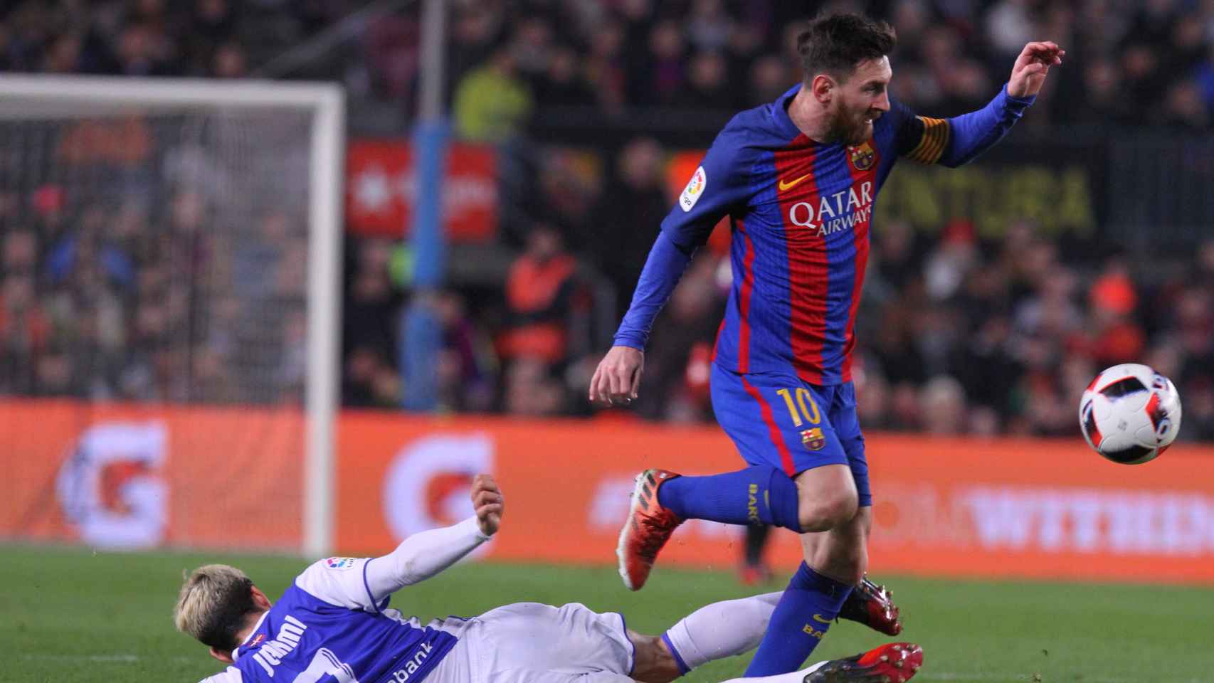Leo Messi, en el partido del jueves del Barça contra la Real Sociedad, en el Camp Nou