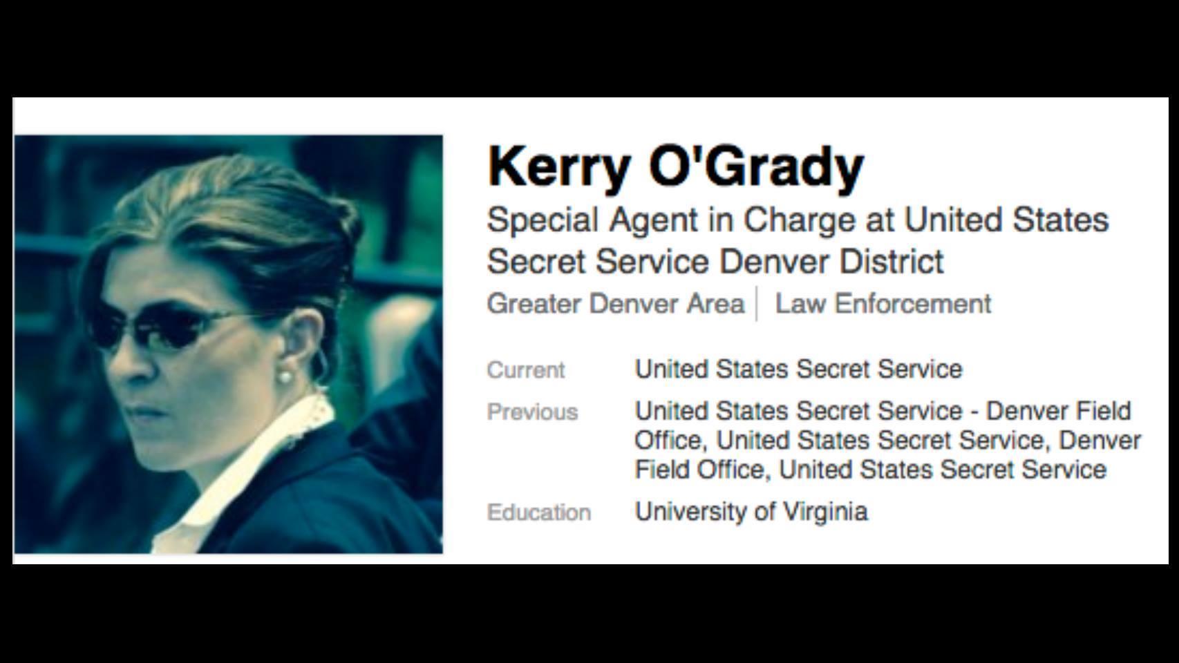El perfil profesional de Kerry O'Grady en las redes sociales.