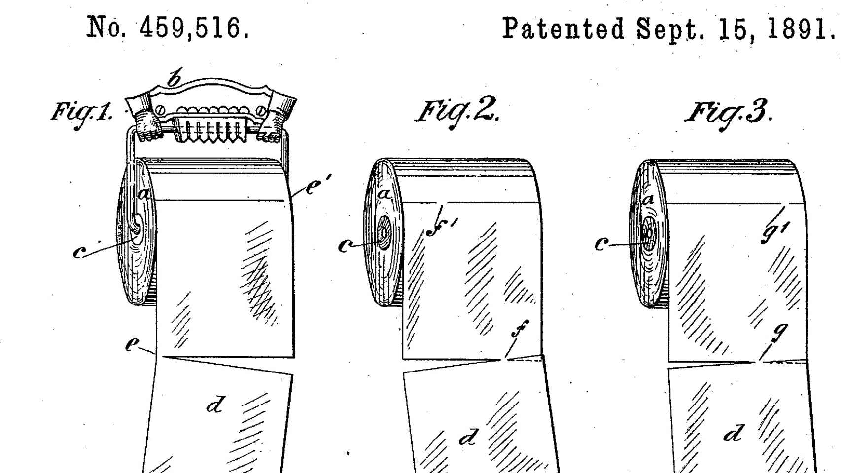 Imagen de la patente del papel higiénico