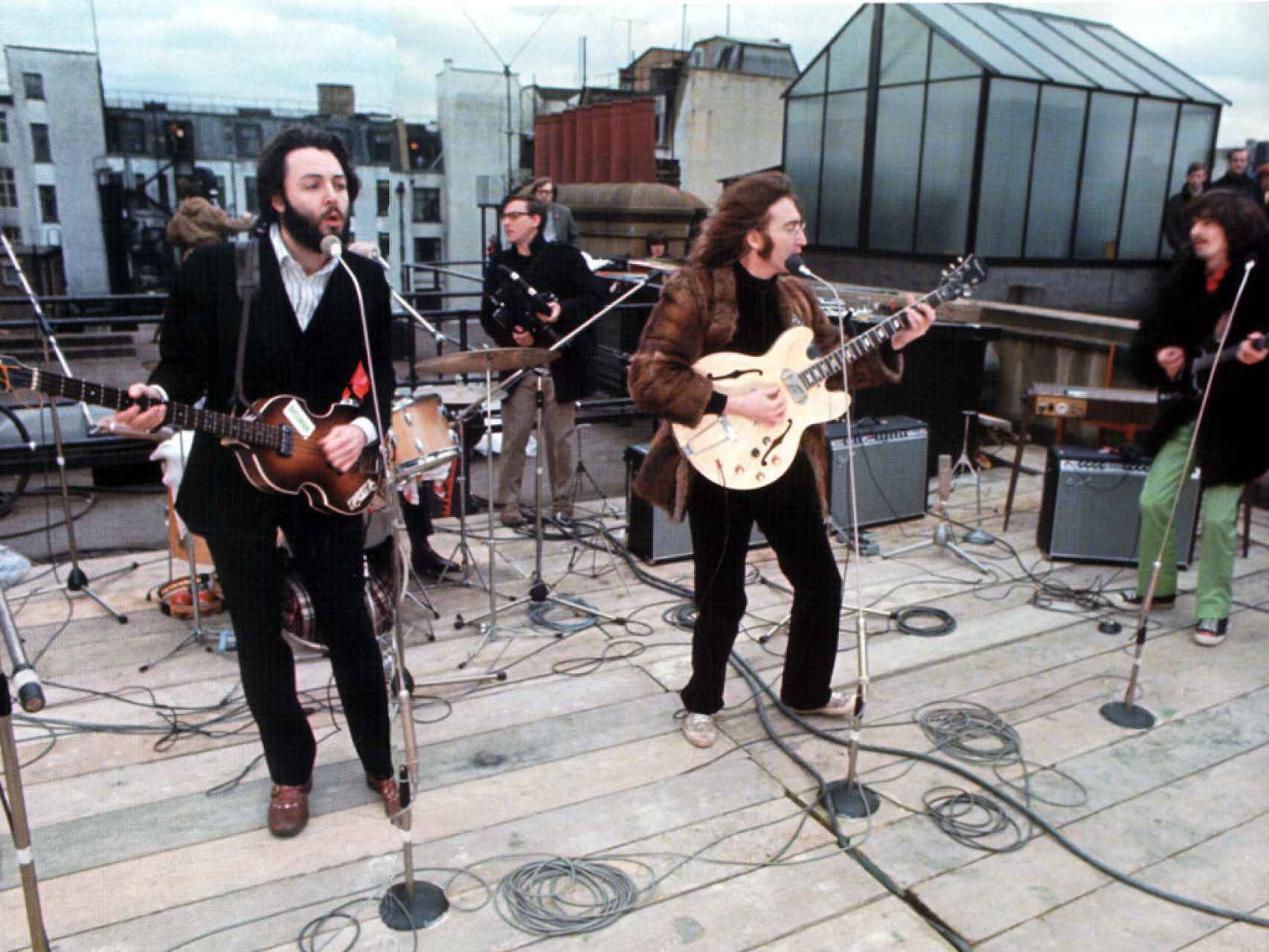 El día del último concierto de The Beatles, en la azotea.