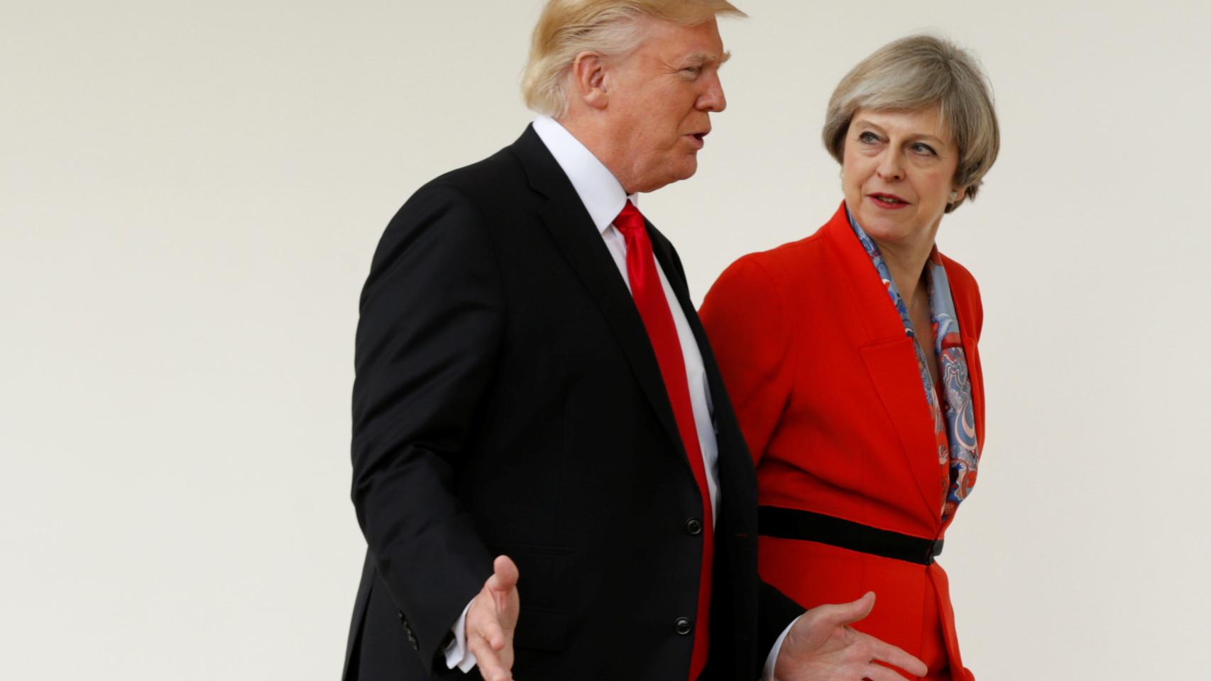 Trump y May, durante su encuentro en la Casa Blanca