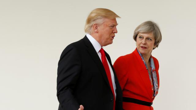 Trump y May, durante su encuentro en la Casa Blanca