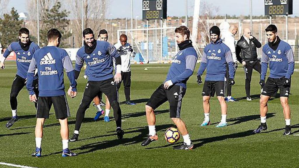 Entrenamiento del Real Madrid.