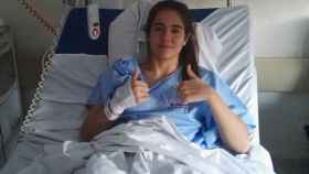 Rocío Gálvez, intervenida con éxito de su rodilla. Foto: atleticodemadrid.com