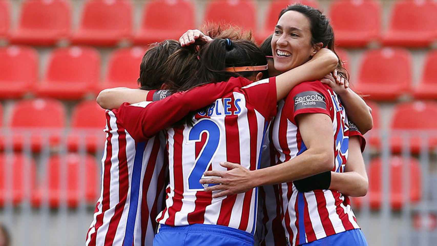 El Atlético de Madrid golea en casa al Zaragoza Femenino. Foto: Twitter (@AtletiFemenino)