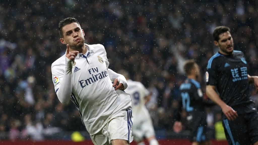 Kovacic celebra su gol ante la Real Sociedad.