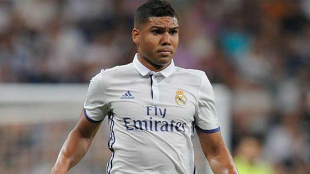 Casemiro en un partido del Real Madrid