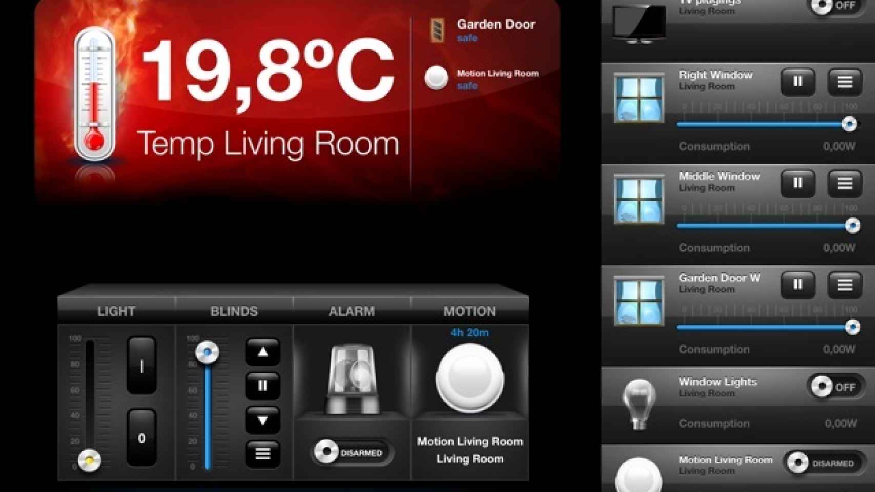 Así se controla una casa inteligente desde el iPad.