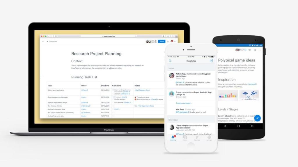 Dropbox Paper, la competencia de Google Docs, ya está en español