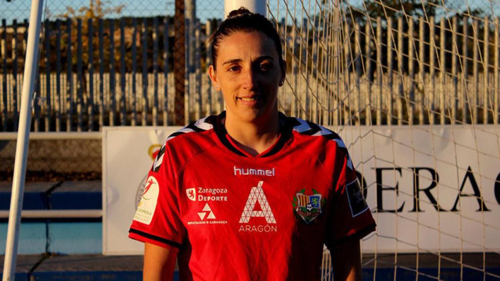 Mariajo Pons, jugadora del Zaragoza Femenino. Foto: Twitter (@ZaragozaCFF)