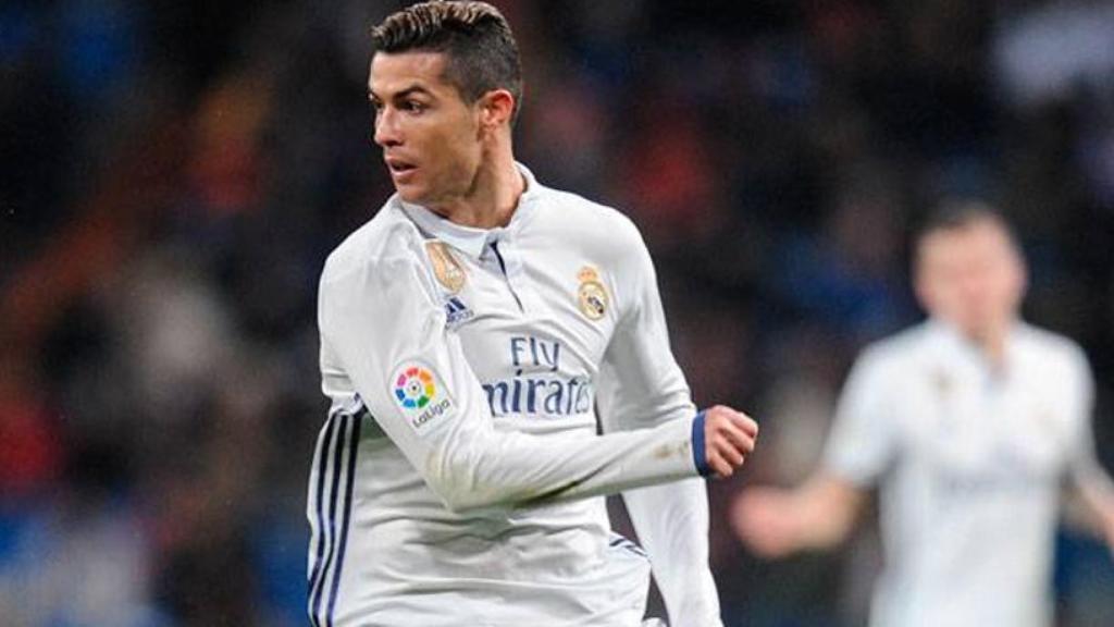 Cristiano Ronaldo, en un partido con el Real Madrid