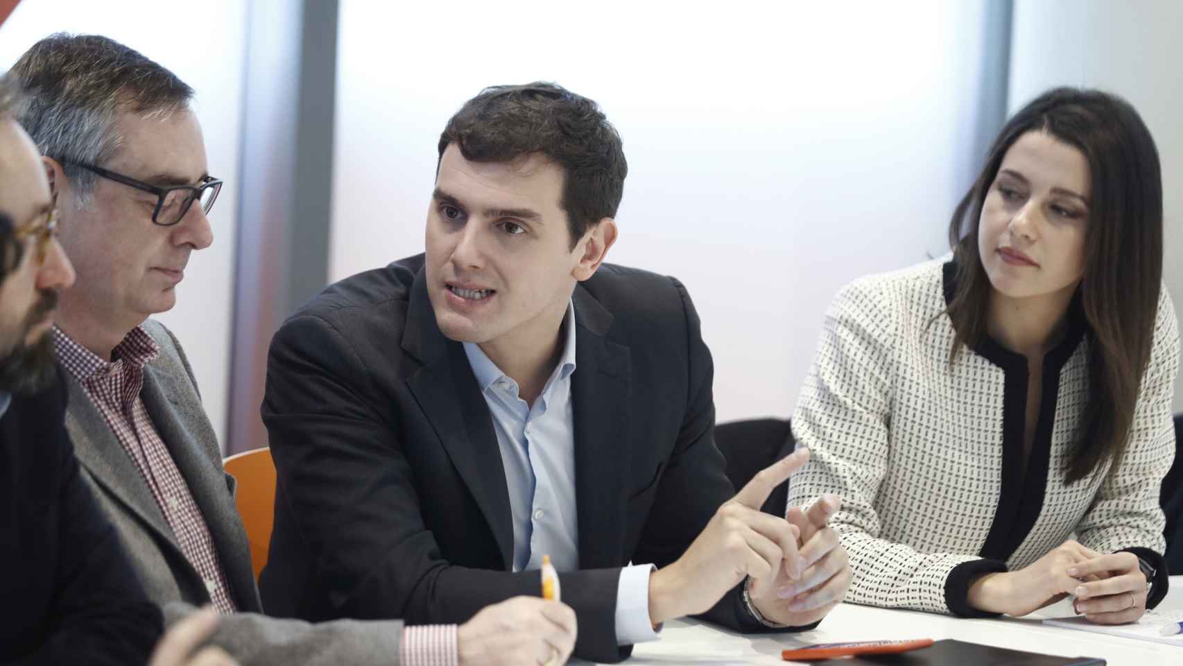 Rivera, Arrimadas y Villegas en la primera reunión de la nueva Ejecutiva de Cs.