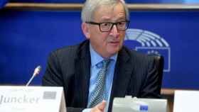El presidente de la Comisión, Jean-Claude Juncker, durante un discurso