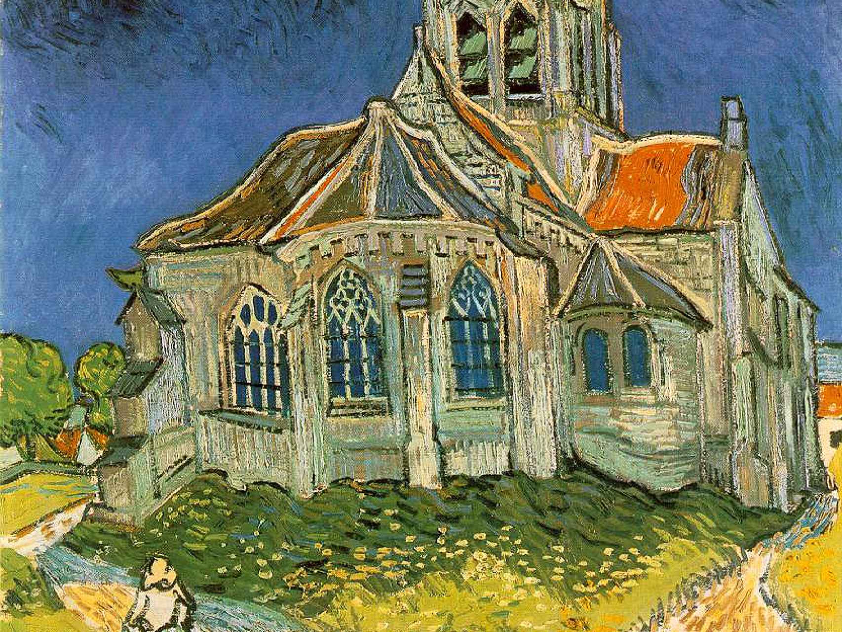 La iglesia de pueblo pintada por Van Gogh.