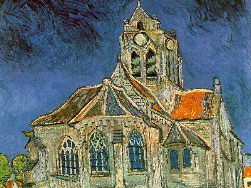 La iglesia de pueblo pintada por Van Gogh.