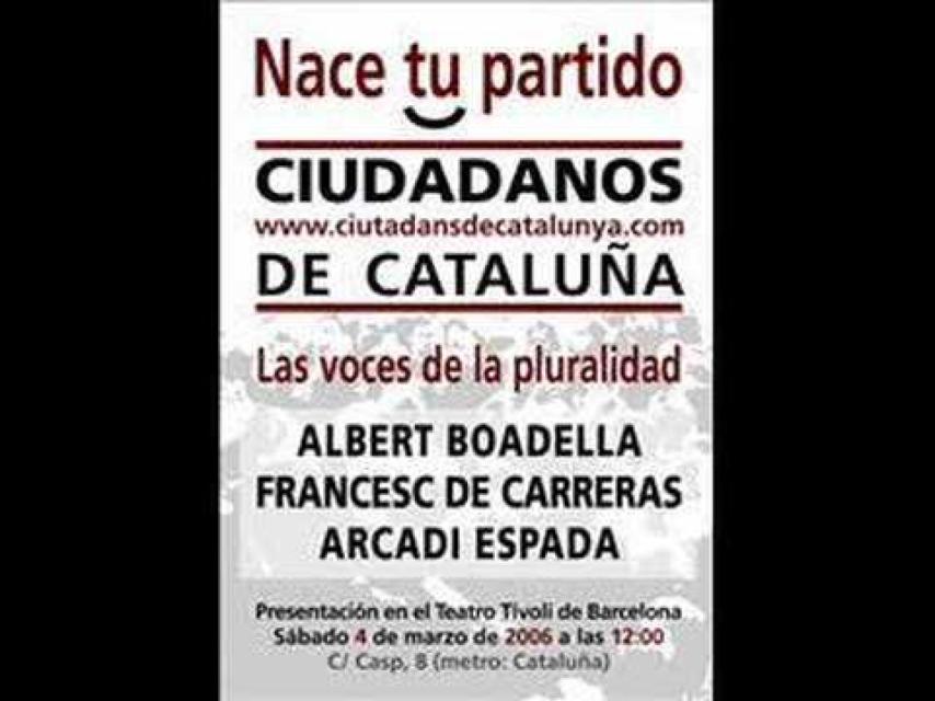 Cartel que anunciaba la presentación en el Tívoli de Barcelona.