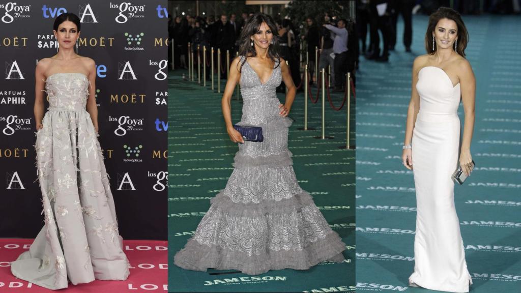 Nerea Barros, Goya Toledo y Penélope Cruz en la alfombra roja de los Goya.