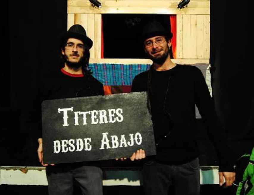 Raúl García y Alfonso Lázaro, componentes de Títeres desde abajo.