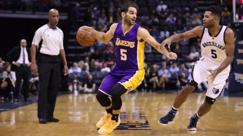 Calderón en un partido con los Lakers. Foto: NBA.com