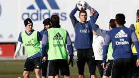 Cristiano Ronaldo en el entrenamiento