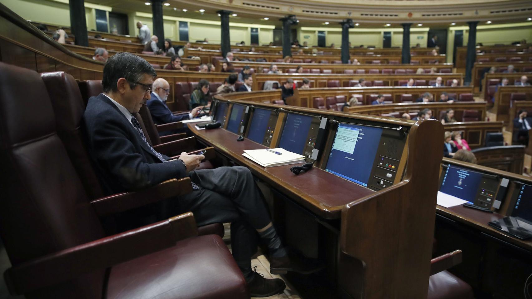 Patxi López, este martes en el Congreso de los Diputados.
