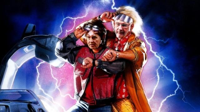 Miguel Blesa y Rodrigo Rato metidos en el papel de Marty McFly y de Doc en 'Black to de Future'.