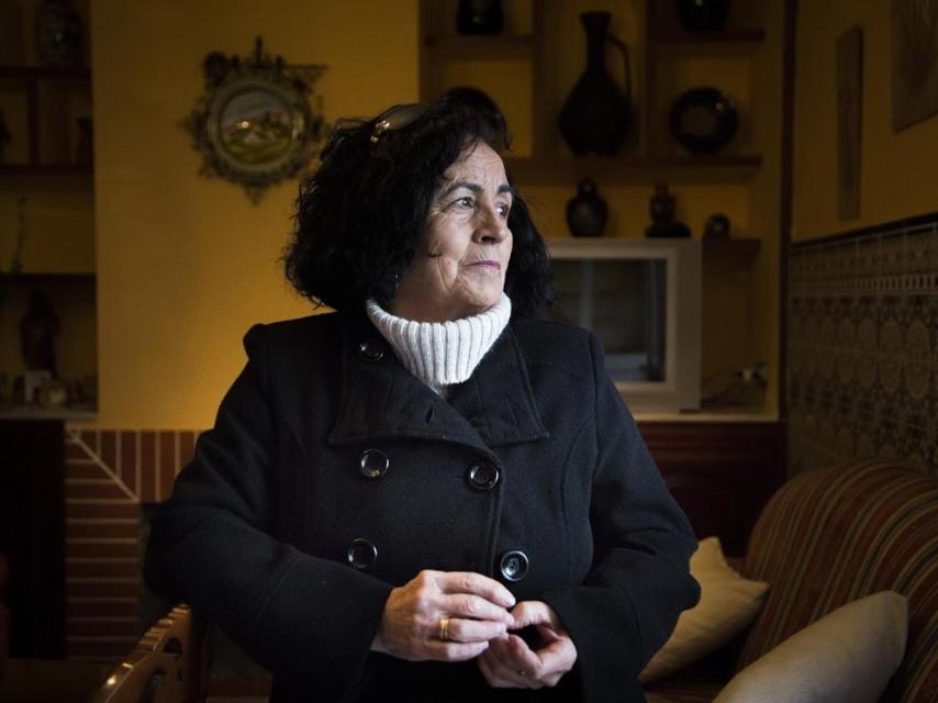 Sofía Benítez-Cubero, en su casa de El Coronil (Sevilla).