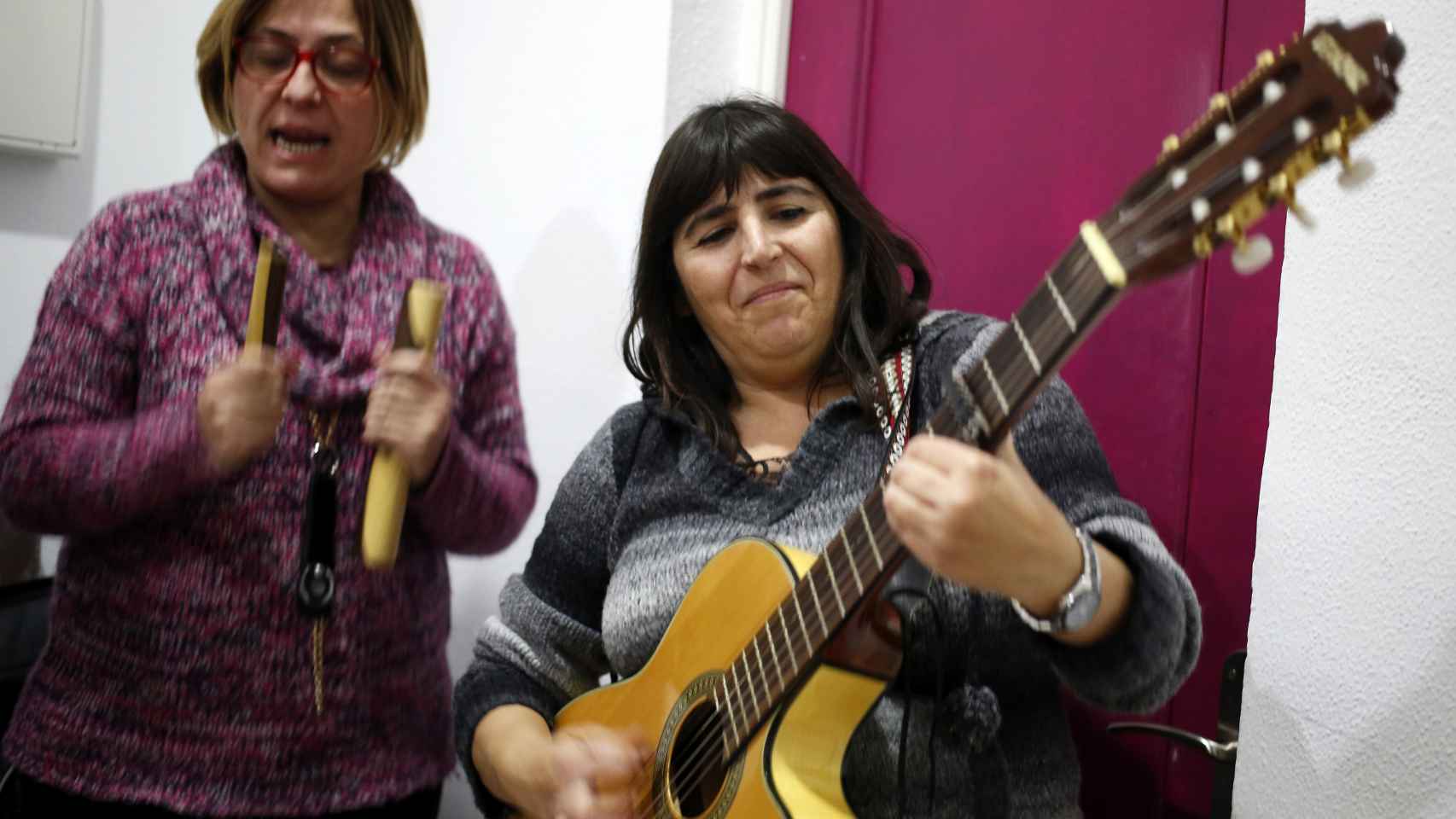 María José Acosta, profesora de música e integrante de la chirigota.