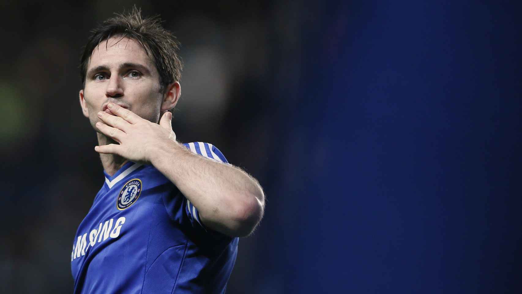 Frank Lampard durante un partido contra el Chelsea.