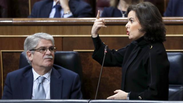 La vicepresidenta del Gobierno, Soraya Sáenz de Santamaría.