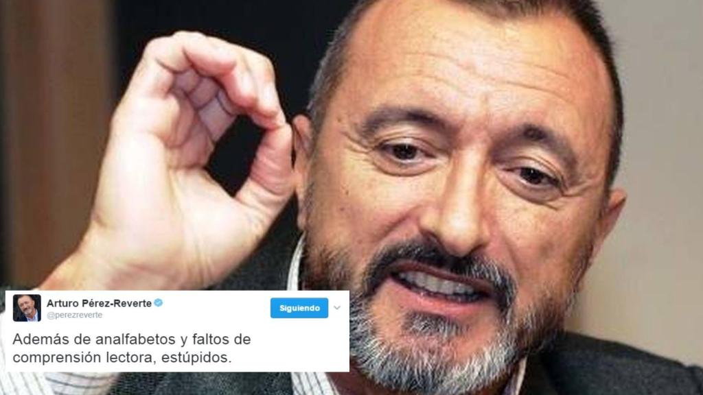 Arturo Pérez-Reverte durante la presentación de su novela Falcó.