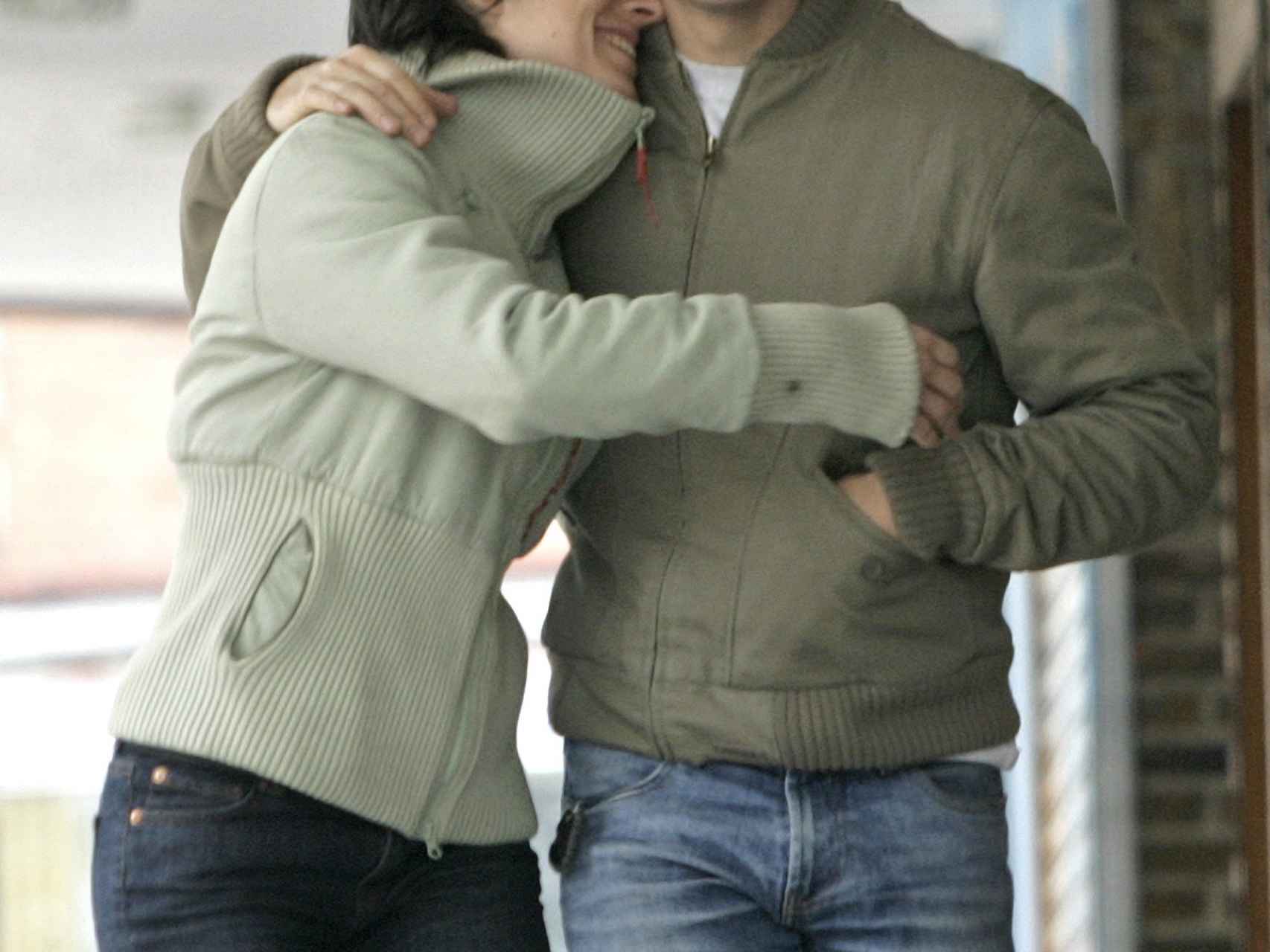 Érika Ortiz con Roberto García, su pareja los últimos meses.