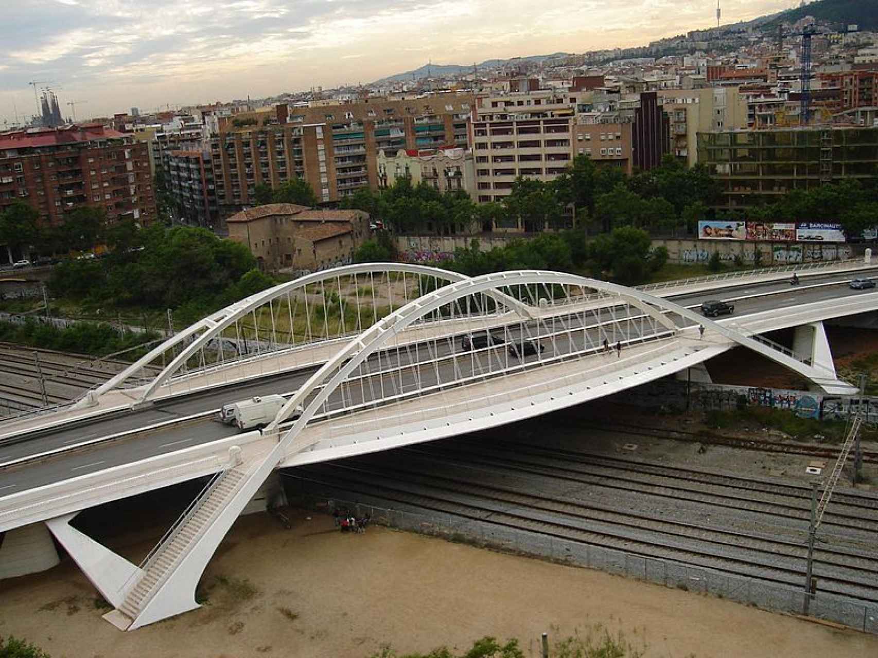 El puente Bach de Roda, en Barcelona.