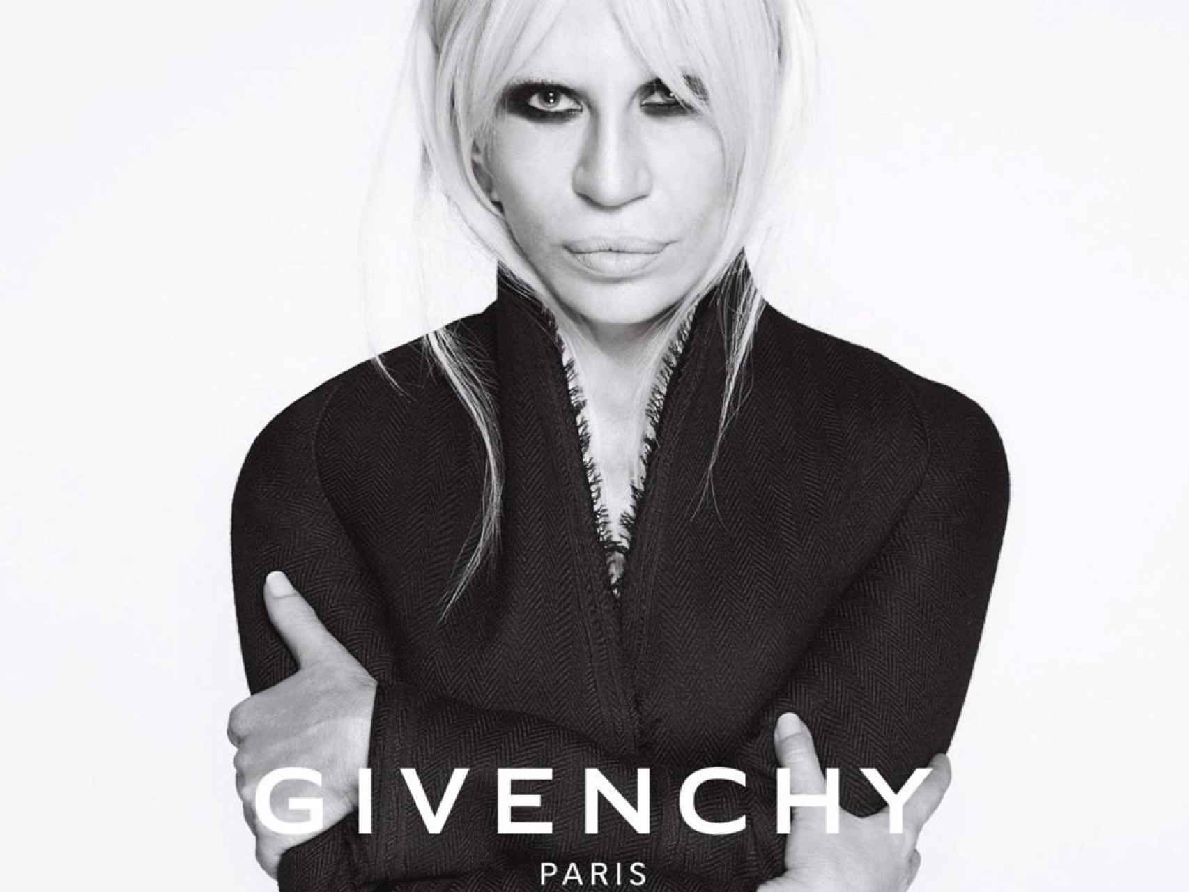 Donatella Versace en la Colección Otoño-Invierno 2015 para Givenchy.