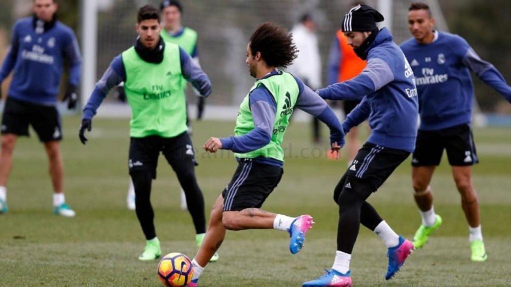 Marcelo en el entrenamiento