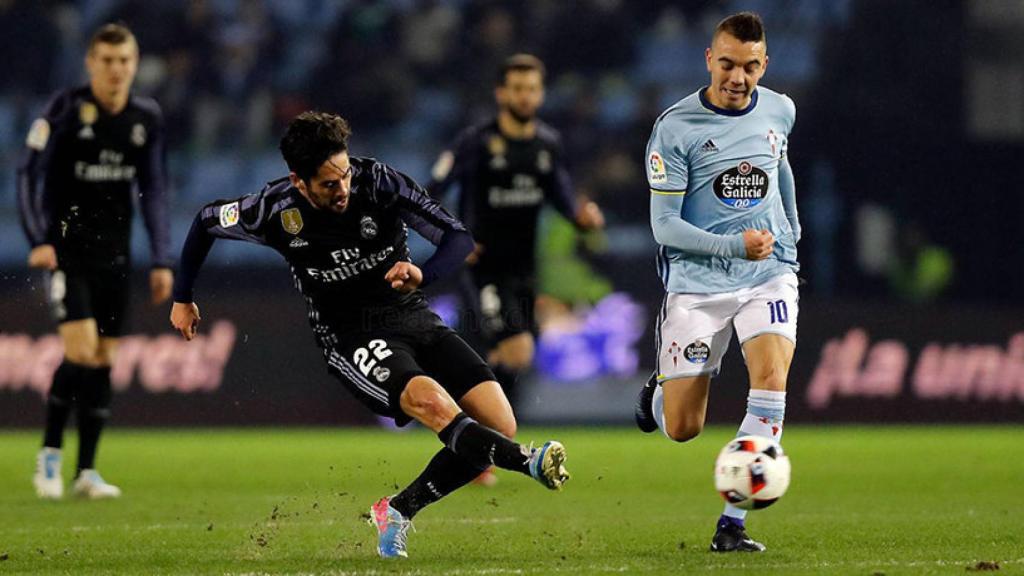 Isco Alarcón durante el encuentro ante el Celta de Vigo