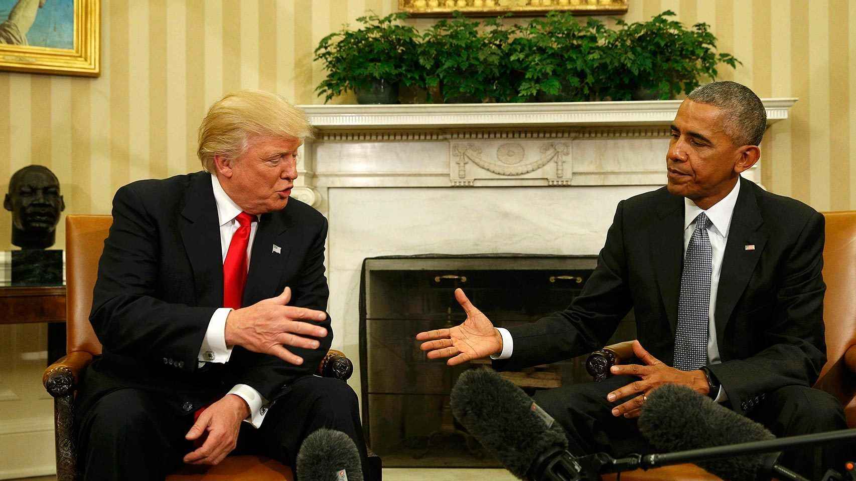 Obama y Trump, en su encuentro en la Casa Blanca.