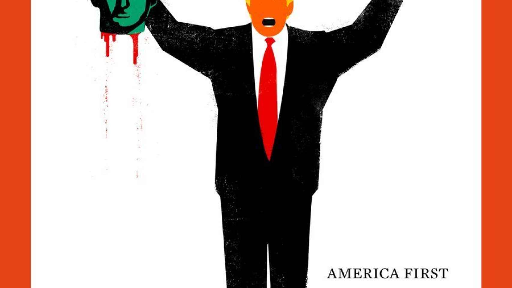 Detalle de la portada de Der Spiegel dedicada a Trump