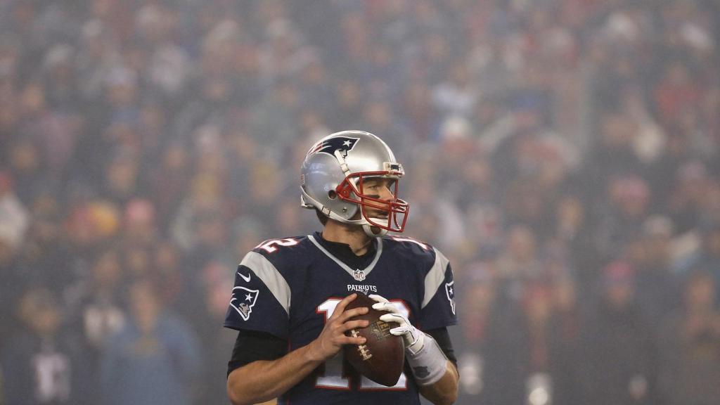 Tom Brady en el AFC Championship.