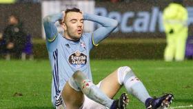 Aspas durante el encuentro frente al Alavés. Foto: Twitter (@rccelta_oficial)